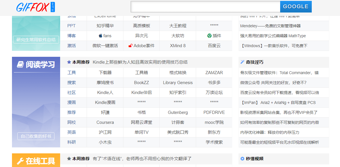 网站分类目录有哪些